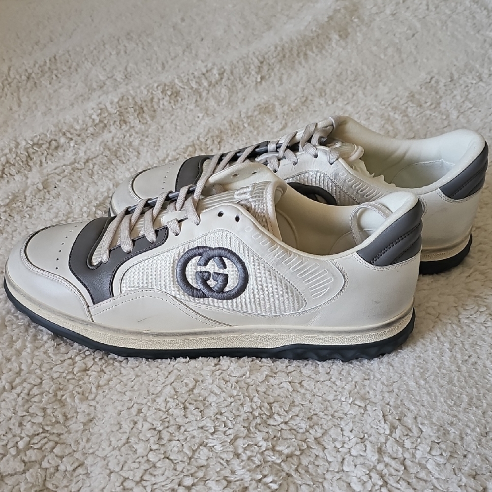 Gucci Men's Off White Mac80 Sneakers, Size 9.5